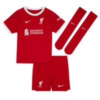 Camiseta Liverpool Cody Gakpo #18 Primera Equipación para niños 2023-24 manga corta (+ pantalones cortos)